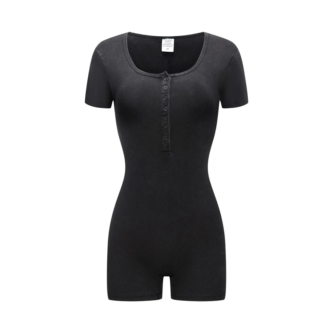 Button-Front Bodysuit Shorts