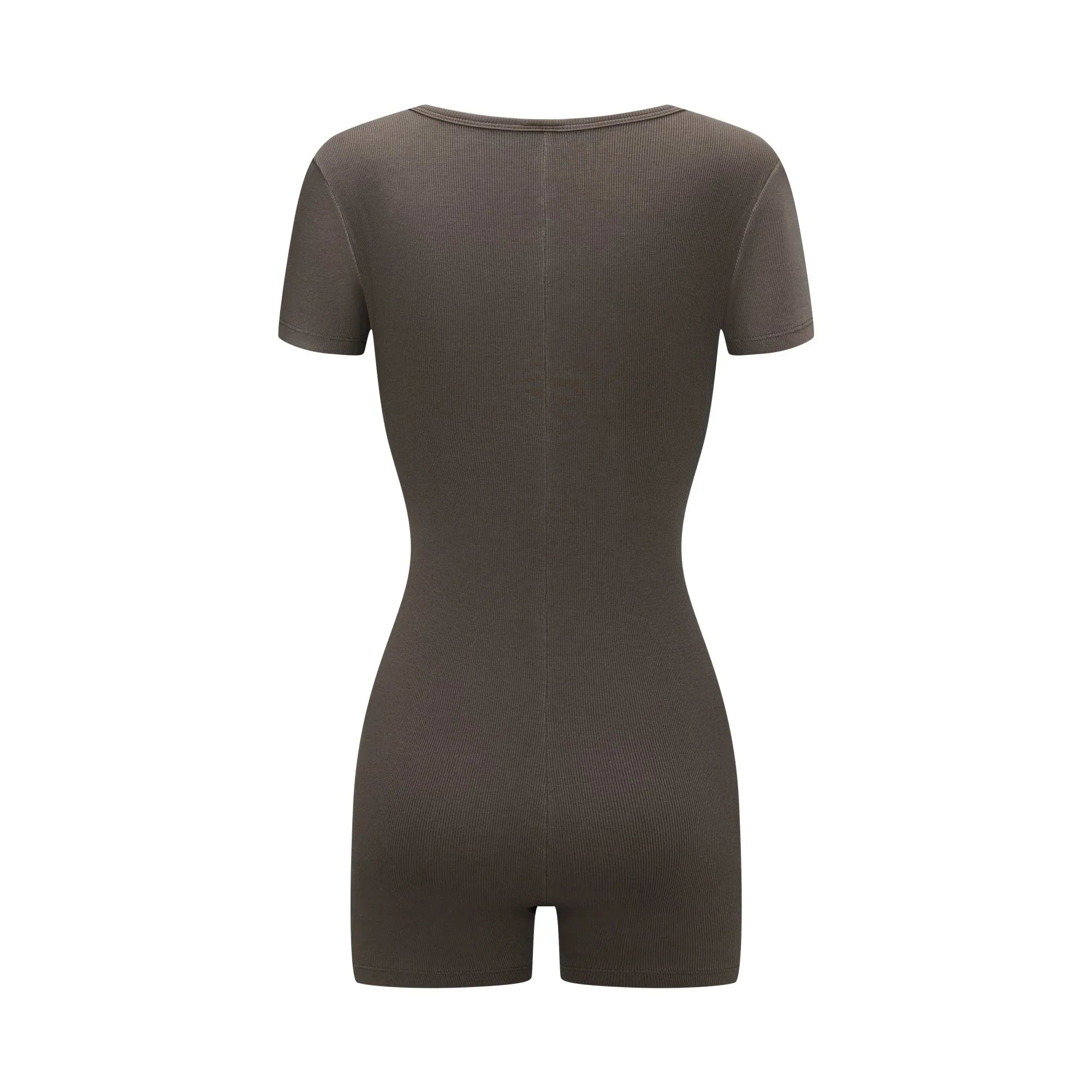 Button-Front Bodysuit Shorts